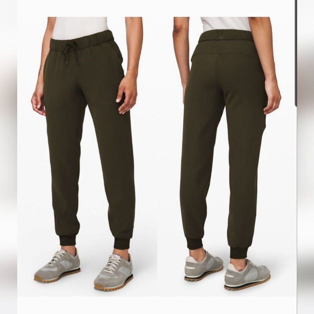 Lululemon On the Fly Jogger Dark Olive Sz 8